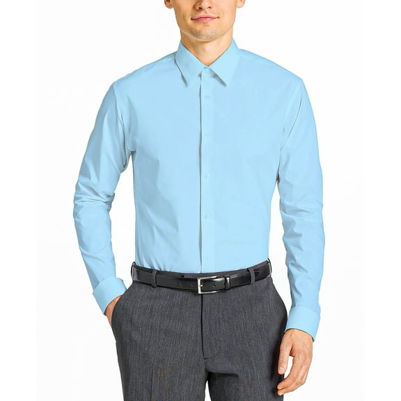 Mens Dress Shirts, Solid Modern Fit Office Shirts