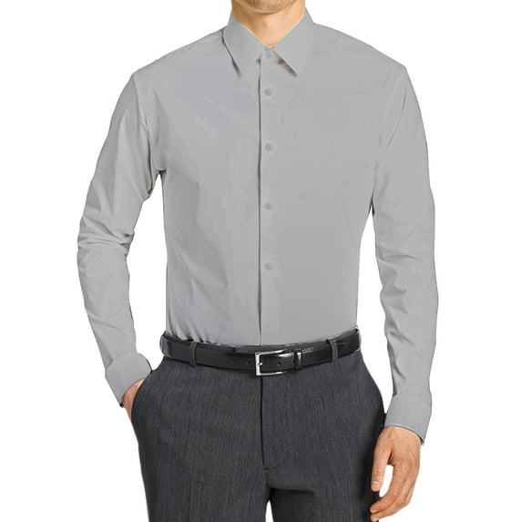 Mens Dress Shirts, Solid Modern Fit Office Shirts