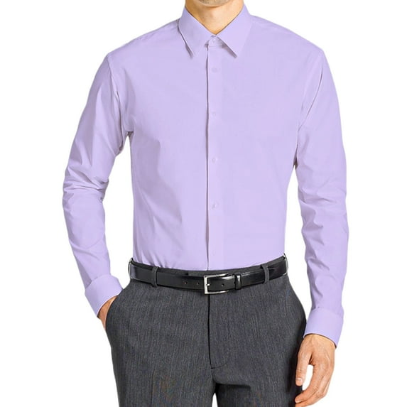 Mens Dress Shirts, Solid Modern Fit Office Shirts