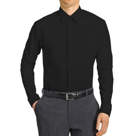 Mens Dress Shirts, Solid Modern Fit Office Shirts