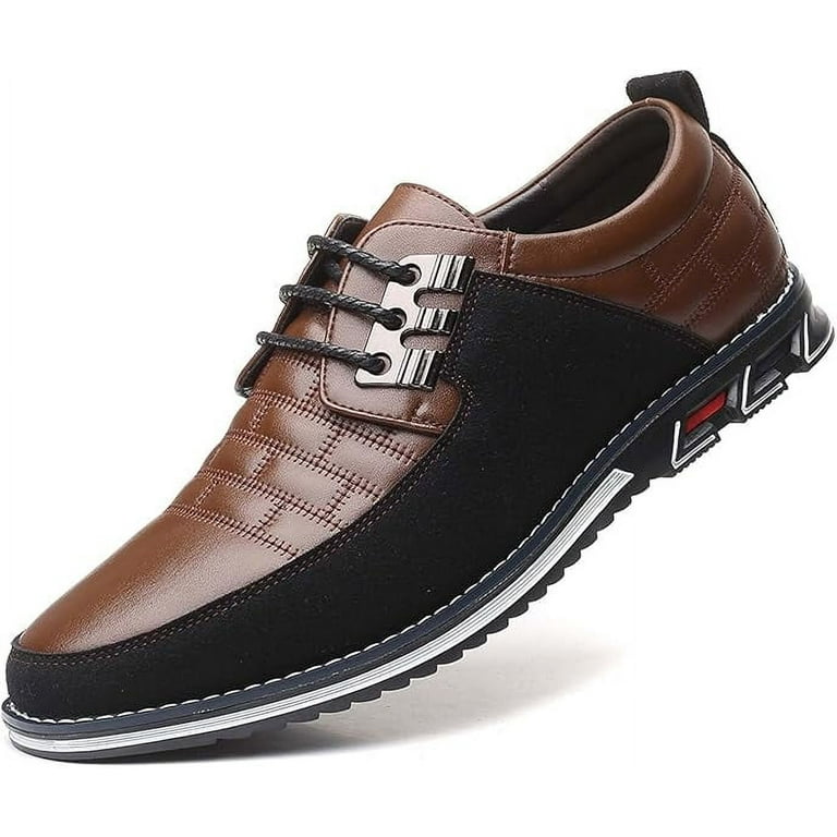 Mens Dress Shoes Casual Business Oxford Derby Orthopedic Leather