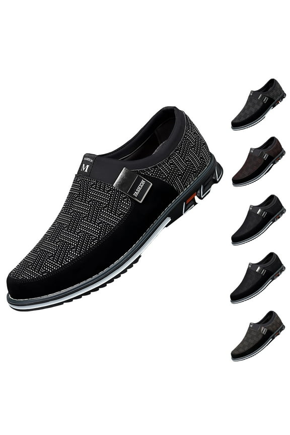Mens Dress Shoes Casual Business Oxford Leather Shoes Walk Loafers Flats Shoes For Men Breathable Suitable For All Seasons