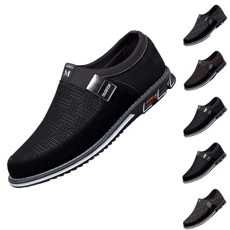 Mens Dress Shoes Casual Business Oxford Leather Shoes Walk Loafers Flats  Shoes For Men Breathable Suitable For All Seasons - Walmart.com