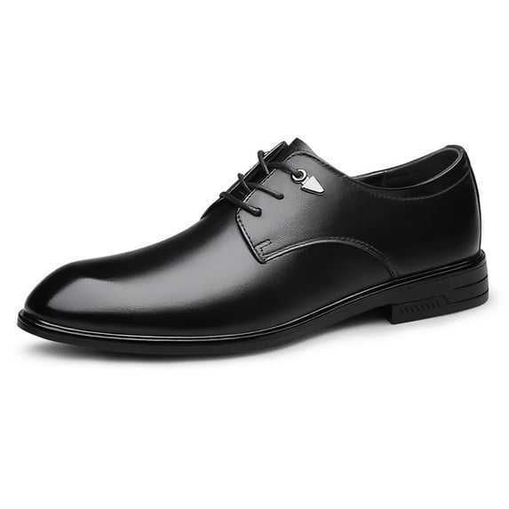 Mens Dress Shoes Classic Oxford Shoes Lace-up Formal Business Leather Shoes Derby Shoes