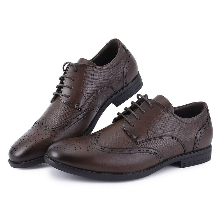 Mens black leather 2025 shoes size 8