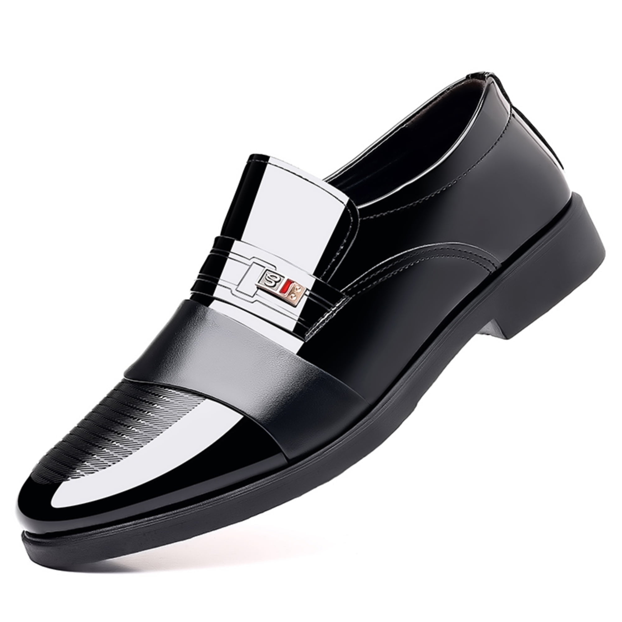 Men's Genuine Leather Dress Shoes – Waterproof & Non-Slip