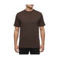 thumbnail image 1 of Mens Dressy T-Shirt  Log-In Uomo Soft Crew Neck Corded Short Sleeves 218 Brown, 1 of 3