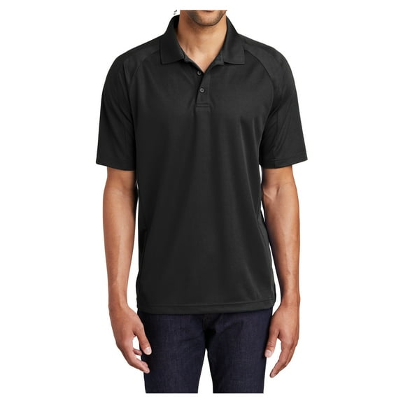 Mens Dri-Mesh Pro Polyester Polo Shirt Black X-Small