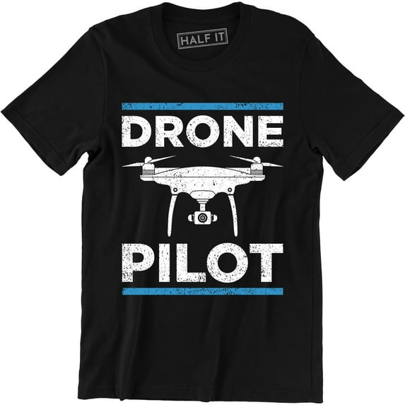 Mens Drone Pilot - Fun Quadcopter Clothing Accessories Top Tee Shirt