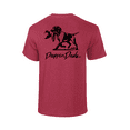 thumbnail image 1 of Mens Droppin Drake Dog Carrying Duck Hunting Southern Duck Call Mens Short Sleeve T-Shirt-Antique Cherry-3X-Large, 1 of 1