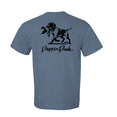 thumbnail image 1 of Mens Droppin Drake Dog Carrying Duck Hunting Southern Duck Call Mens Short Sleeve T-Shirt-Heather Indigo-5X-Large, 1 of 1