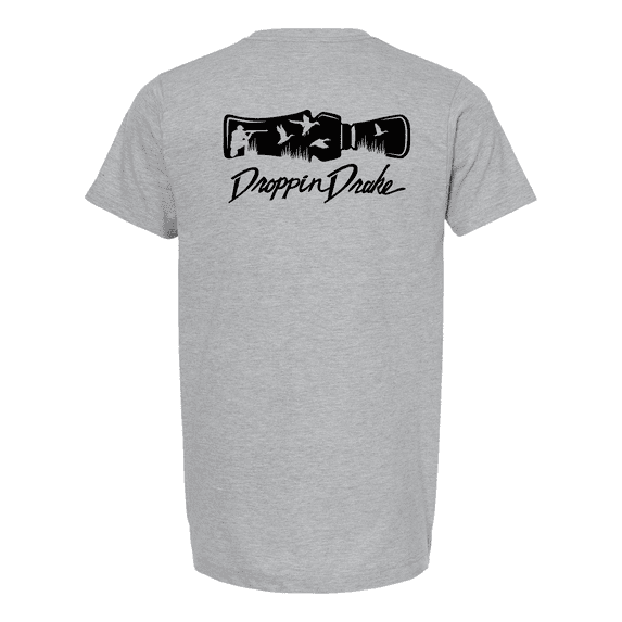 Droppin Drake Men's Ring Spun Cotton T-Shirt - Duck Hunting Scene - X-Large