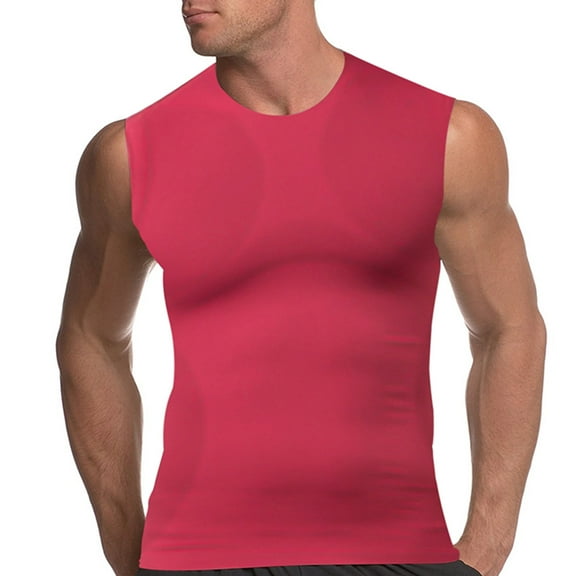 Mens Dry Fit Sleeveless Compresssion Shirt