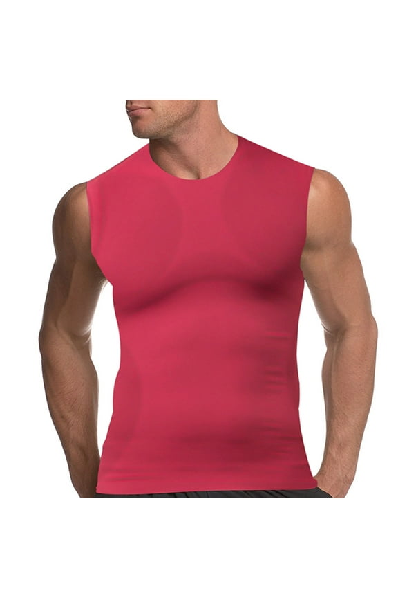 Mens Dry Fit Sleeveless Compresssion Shirt