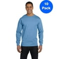 thumbnail image 1 of Mens DryBlend 5.6 oz 50/50 Long-Sleeve T-Shirt 10 Pack, 1 of 2