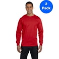 thumbnail image 1 of Mens DryBlend 5.6 oz 50/50 Long-Sleeve T-Shirt 2 Pack, 1 of 2