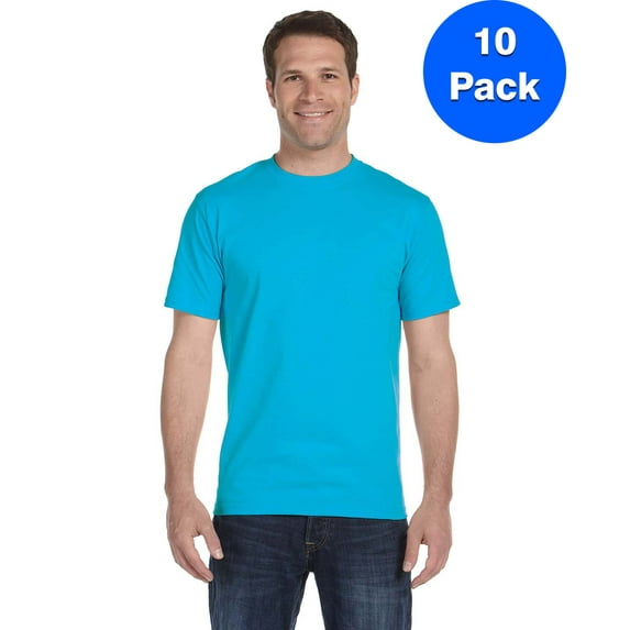 Mens DryBlend 5.6 oz., 50/50 T-Shirt 10 Pack