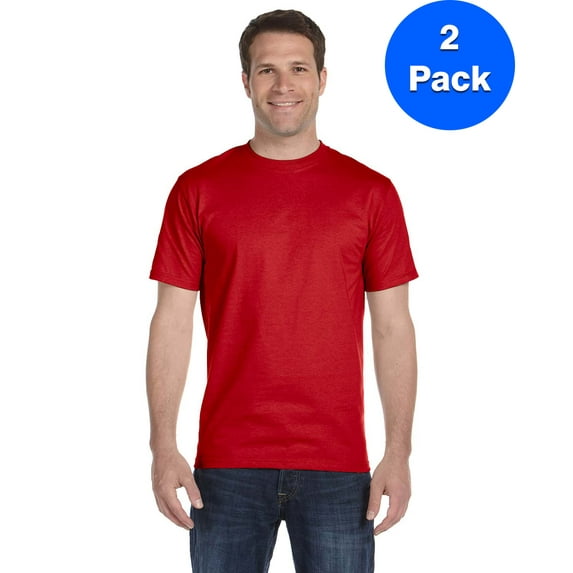 Mens DryBlend 5.6 oz., 50/50 T-Shirt 2 Pack