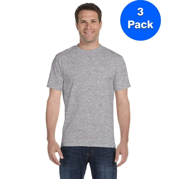 Mens DryBlend 5.6 oz., 50/50 T-Shirt 3 Pack