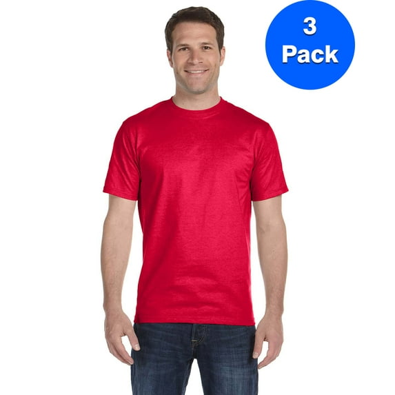 Mens DryBlend 5.6 oz., 50/50 T-Shirt 3 Pack