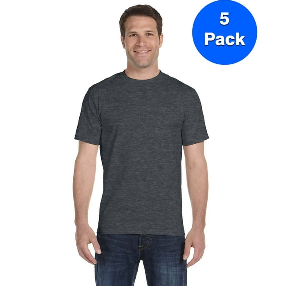 Mens DryBlend 5.6 oz., 50/50 T-Shirt 5 Pack