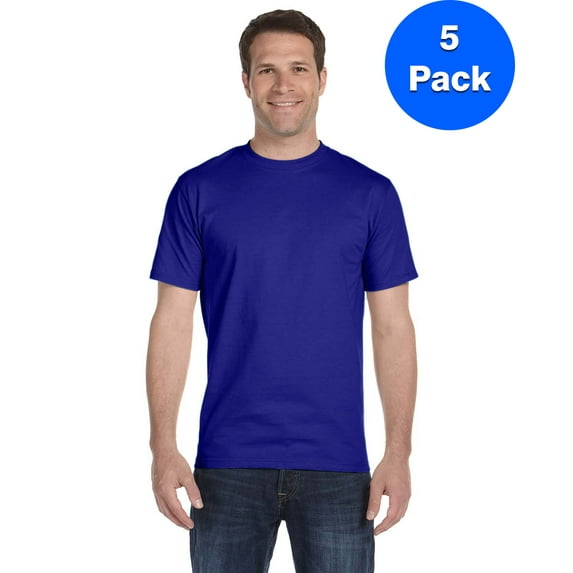 Mens DryBlend 5.6 oz., 50/50 T-Shirt 5 Pack
