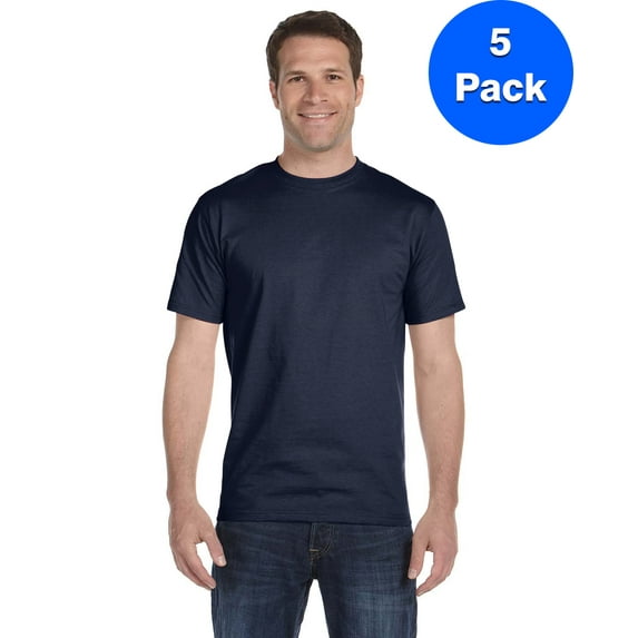 Mens DryBlend 5.6 oz., 50/50 T-Shirt 5 Pack