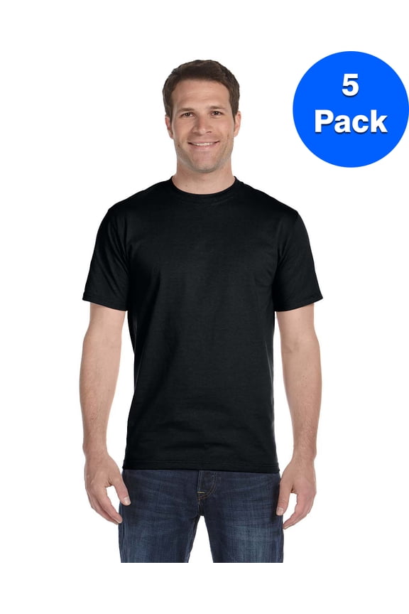 DryBlend Preshrunk Moisture Wicks Seamless Collar Double‑needle T‑Shirt, Men's, Cotton Polyester, 5.6 oz