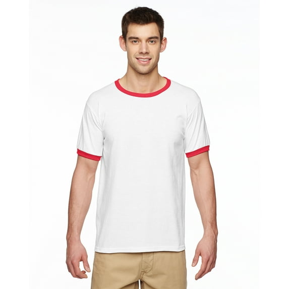 Mens DryBlend® 5.6 oz. Ringer T-Shirt 3 Pack