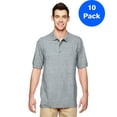 thumbnail image 1 of Mens DryBlend 6.3 oz. Double Piqué Sport Shirt 10 Pack, 1 of 2