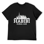 Mens Dubai Shirt Habibi Love UAE United Arab Emirates Sweatshirt Black Small