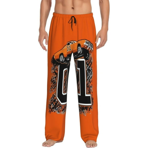 Mens Dukes Haz-zard Pajama Pants Lounge Pants Super Soft Pajama Bottoms with Pockets Drawstring