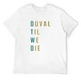 thumbnail image 1 of Mens Duval Til We Die T-Shirt White Small, 1 of 5