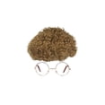 thumbnail image 1 of Mens Dynomite Costume Kit, Circular Gold Frame Clear Lens Sunglass, 1 of 3