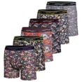 thumbnail image 1 of Mens ED BB 6 PK 6PK - Graphic Skulls & Roses, 1 of 7