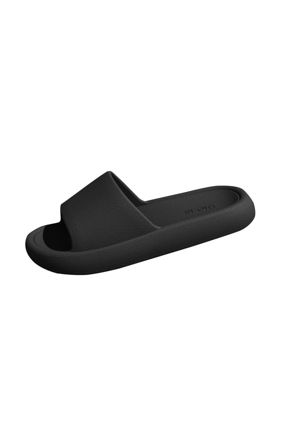 Mens EVA Slides Lightweight Waterproof - Comfortable Gym Shower Pool Beach Slides for Men, Black,Size 44