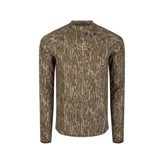 Ol' Tom Men's Early Bird Performance Long Sleeve Crew Neck Shirt Mossy Oak Bottomland LG