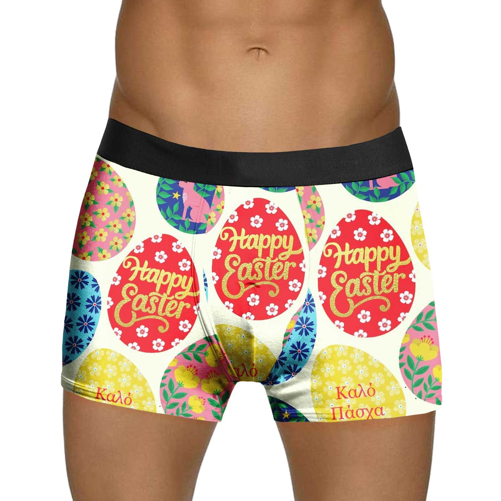 Mens Easter Egg Bunny Underwear Festive Slim Fit Lightweight