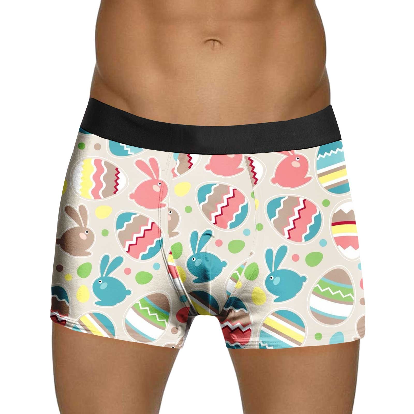 Mens Easter Egg Bunny Underwear Festive Slim Fit Lightweight