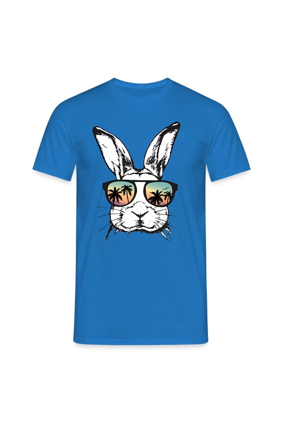 Mens Easter T Shirts Street Hop Printing Short Sleeve Fashion Design Jesus Shirt for Men,Blue,S