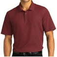 thumbnail image 1 of Mens Easy-Care Stain-Resistant Short Sleeve Polo Shirt, 2XL Burgundy, 1 of 5