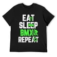 thumbnail image 1 of Mens Eat Sleep BMX Repeat Cycling T-Shirt Black, 1 of 5