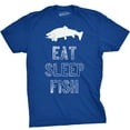 thumbnail image 1 of Mens Eat Sleep Fish T Shirt Funny Sarcastic Novelty Fishing Lover Gift for Dad Graphic Tees, 1 of 6