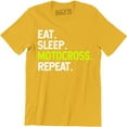 thumbnail image 1 of Mens Eat Sleep Motocross Repeat Motorbike Offroad Bike Funny T-Shirt, 1 of 4