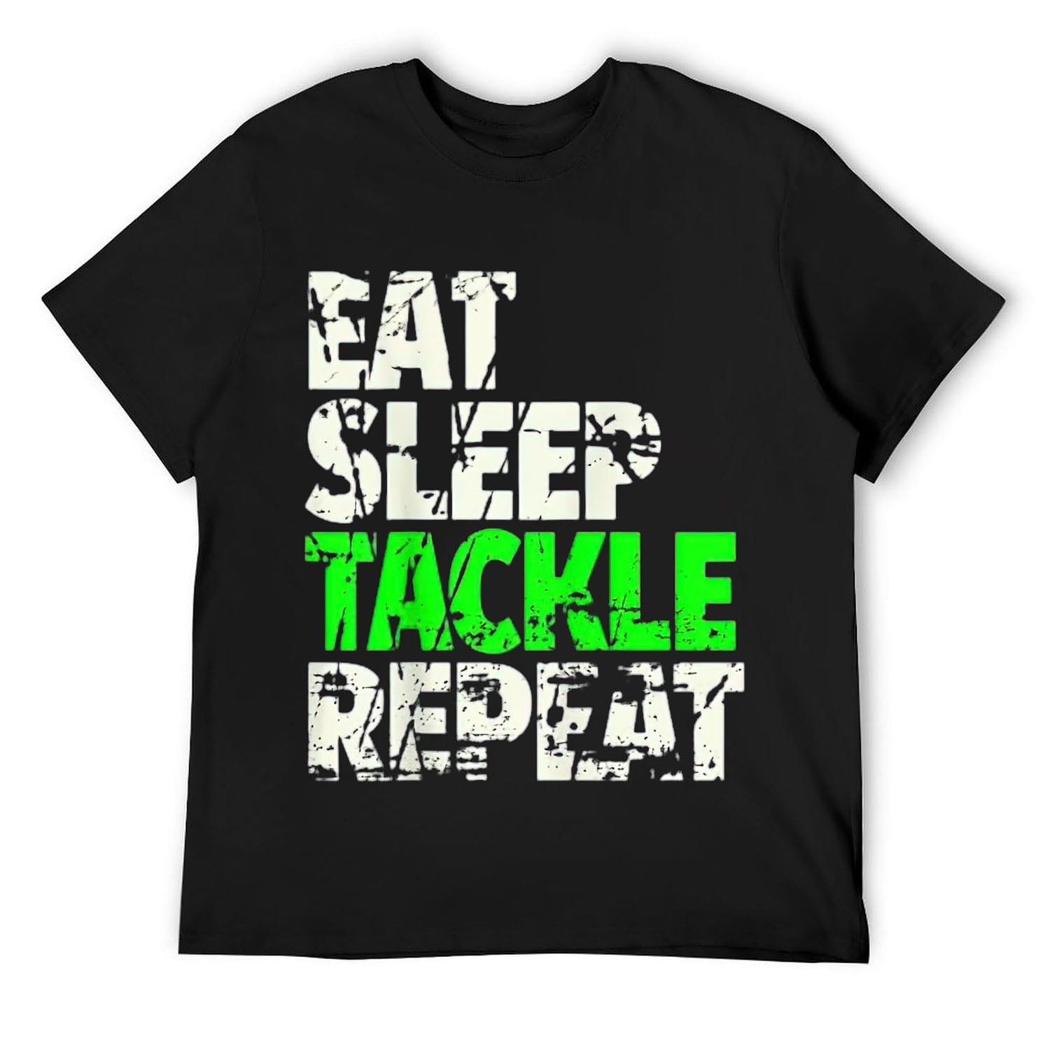 Eat Sleep Tackle Repeat T Shirt Funny Football Tee Eat Sleep Tackle Repeat T Shirt Funny Football Tee