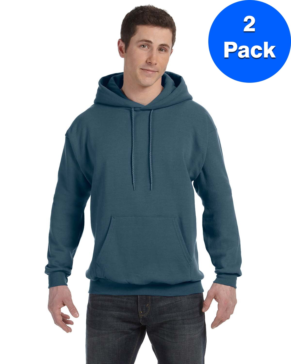 Mens Ecosmart Hooded Sweatshirt P170 (2 PACK)