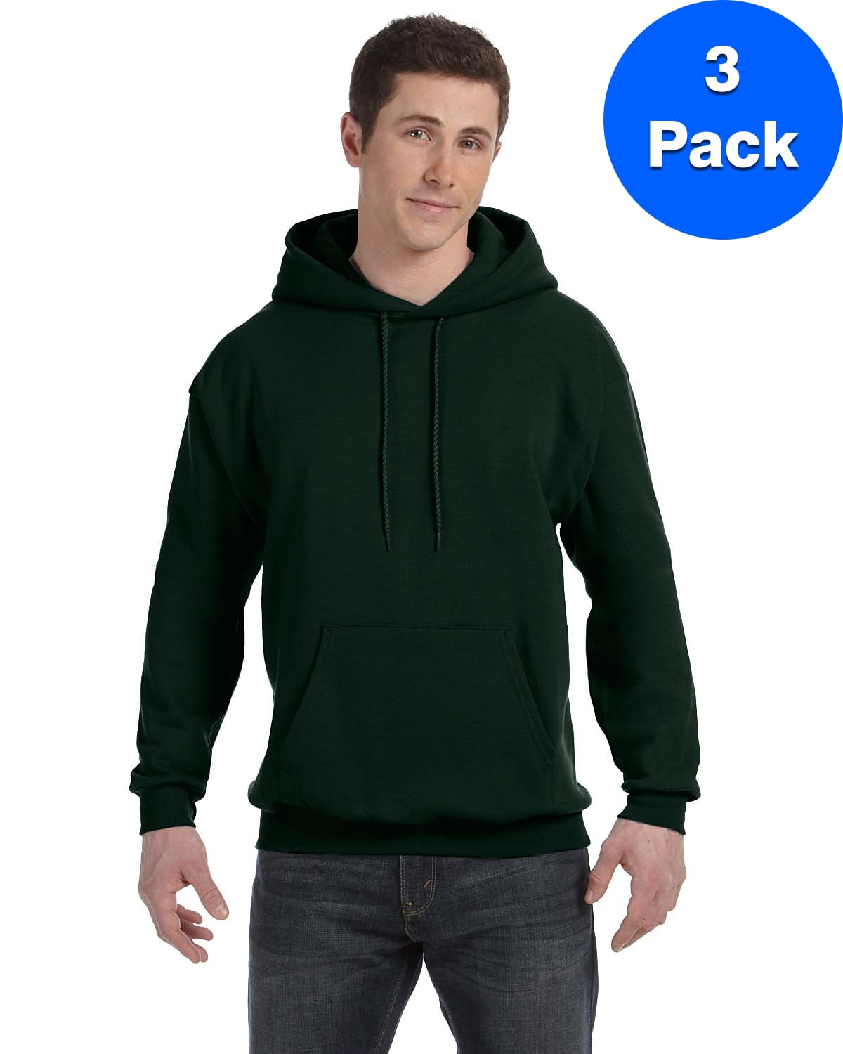 Mens Ecosmart Hooded Sweatshirt P170 (3 PACK)