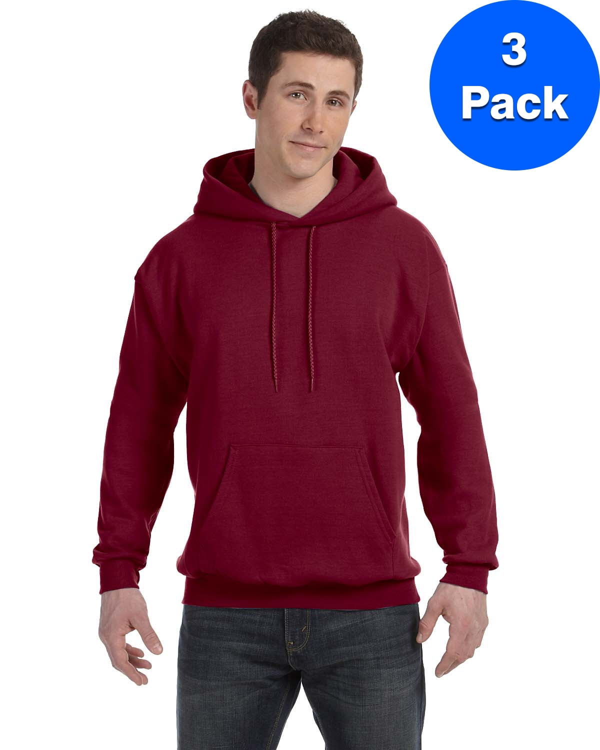Mens Ecosmart Hooded Sweatshirt P170 (3 PACK)