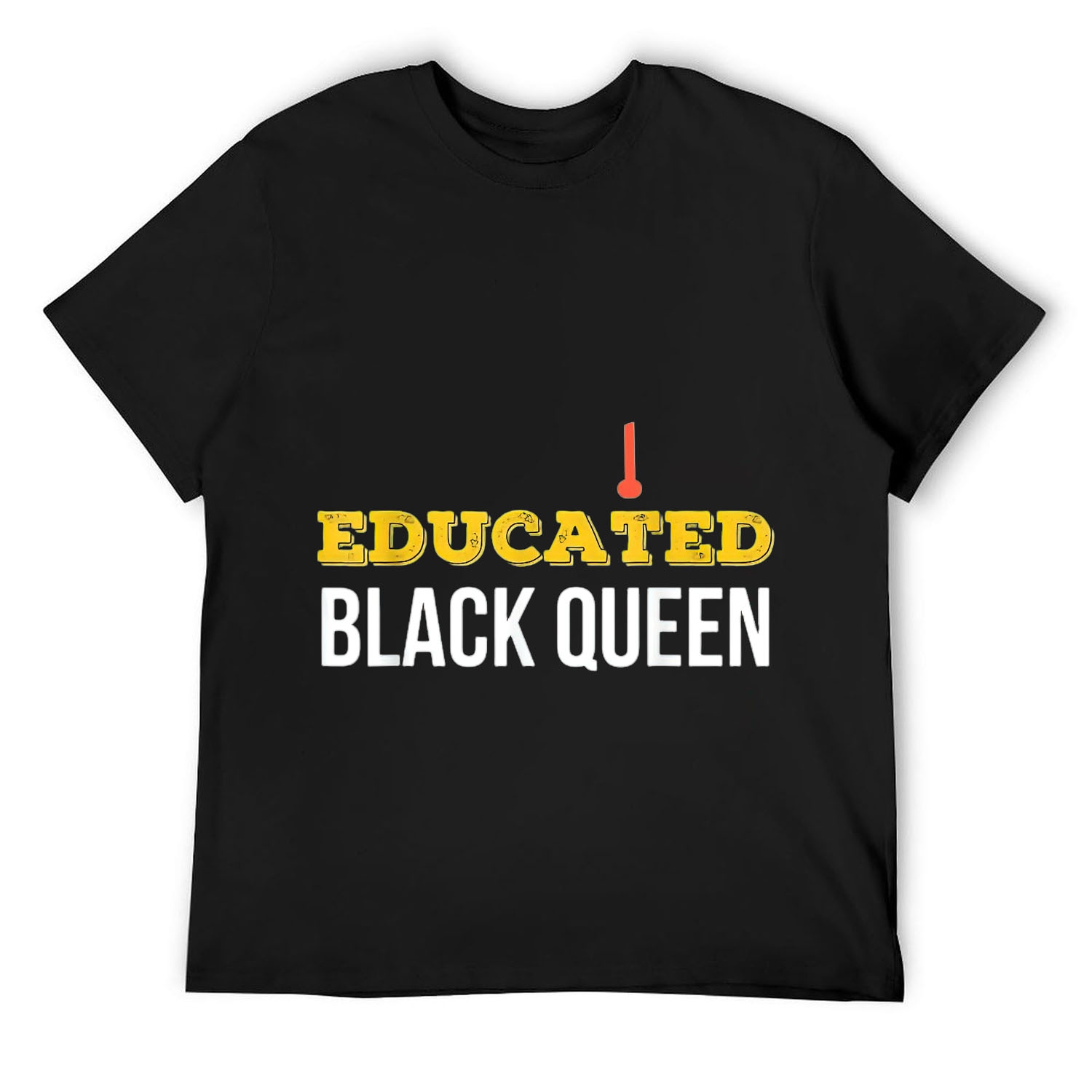 Mens Educated Black Queen Shirt - African Dna Pride Shirt Black 4XL ...