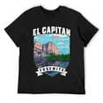 thumbnail image 1 of Mens El Capitan Retro Yosemite National Park Vintage Graphic T-Shirt Black, 1 of 5